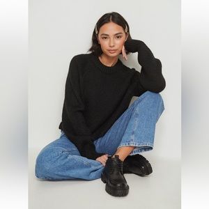 NA-KD Crop Chunky Sweater